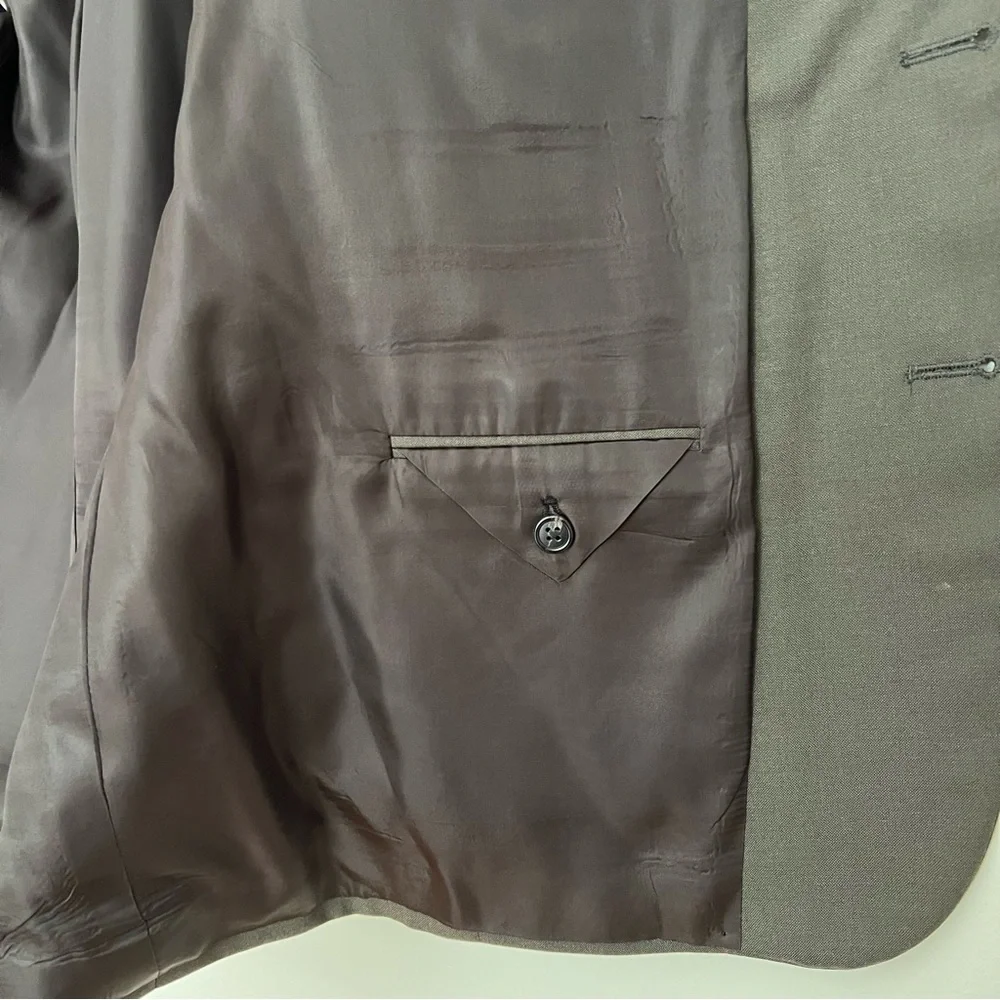 Vintage Burberrys Blazer Men 40R Brown Wool Hopsack Suit Coat Jacket Made in USA
